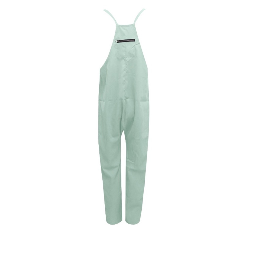 4/July | Green Casual Pocket Jumpsuit - Picture 2 of 8